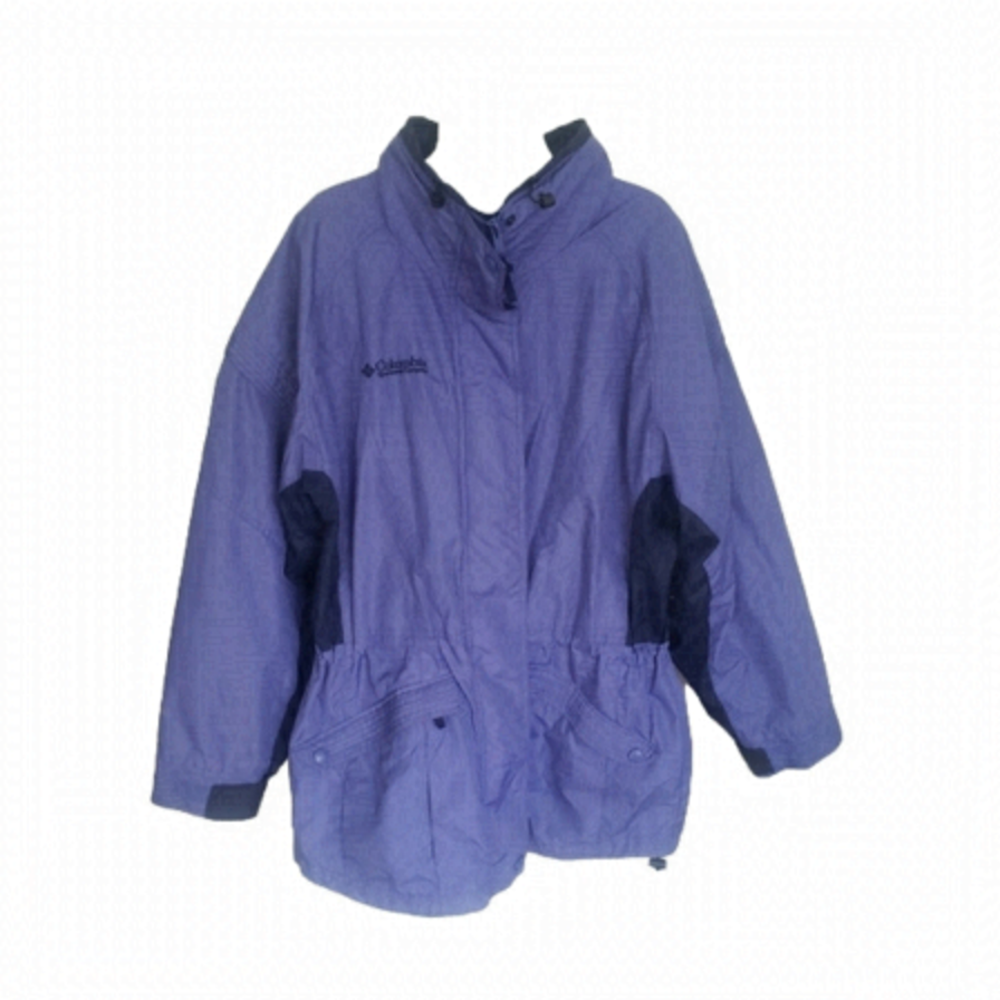 COLUMBIA WOMEN'S PURPLE GIZZMO SKI WINTER JACKET SHELL LARGE X-LARGE*